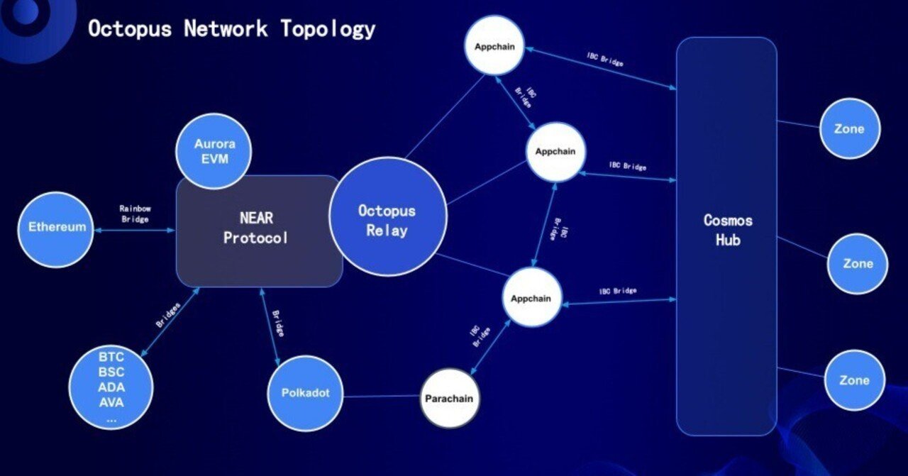 第3世代マルチチェーンネットワークOctopus Network｜COSMOS・Polkadotとの比較｜NFTStudio
