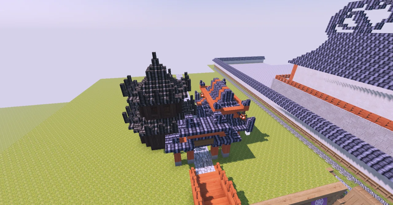 Super Luxurious! I Built a Chinese-Style Townscape in Minecraft ...