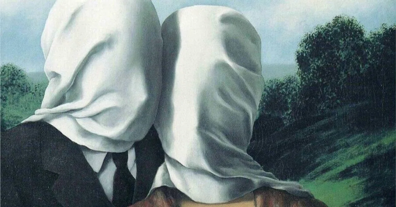 今日の一枚）「恋人たち」-The Lovers I, 1928 by Rene Magritte 