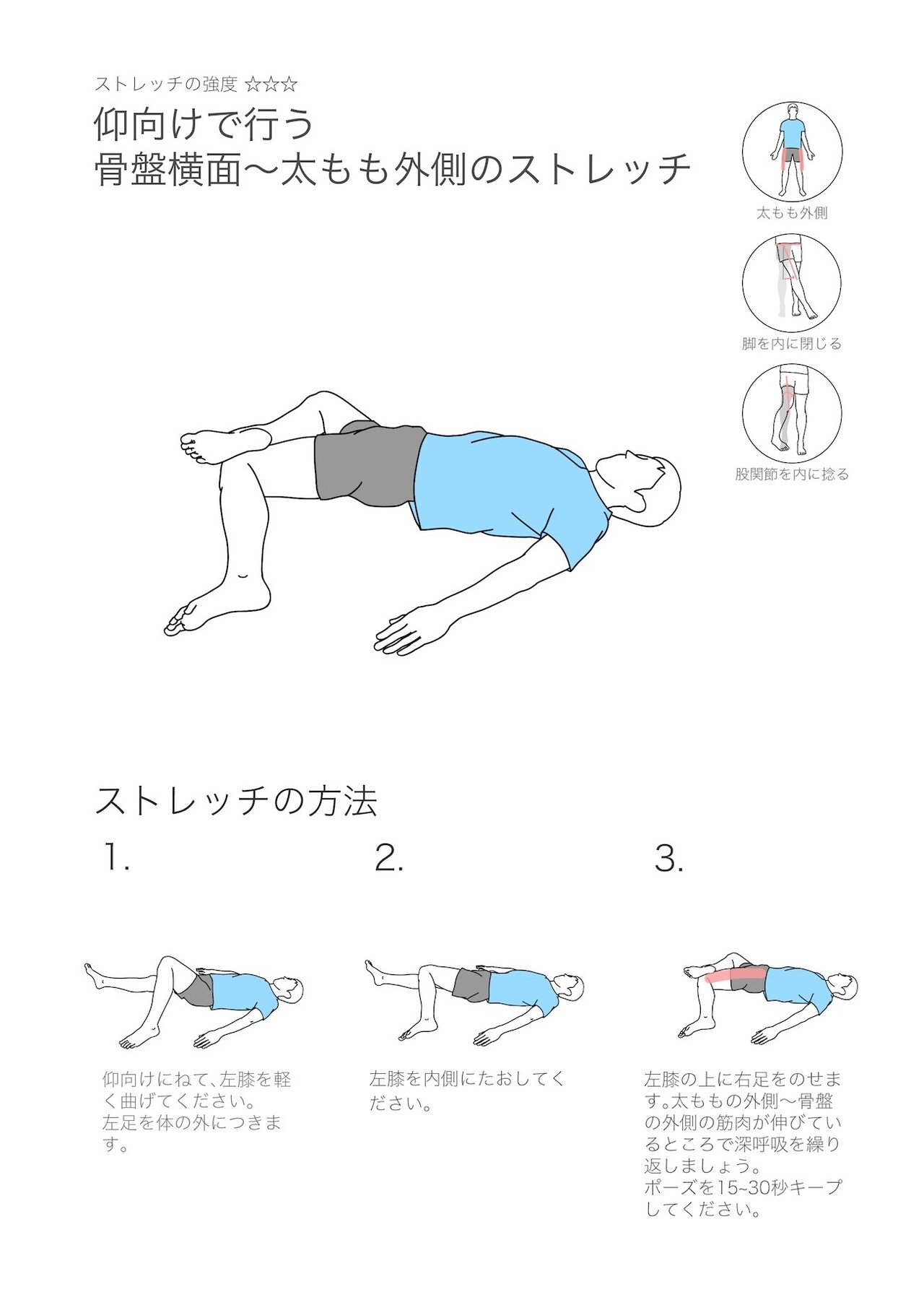 6 骨盤横面 太もも外側のストレッチ 鈴木 和孝 Note 6 骨盤横面 太もも外側のストレッチ 鈴木 和孝 Note