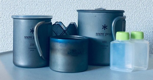 チタンアルコールストーブほか、比較的綺麗です バーベキュー