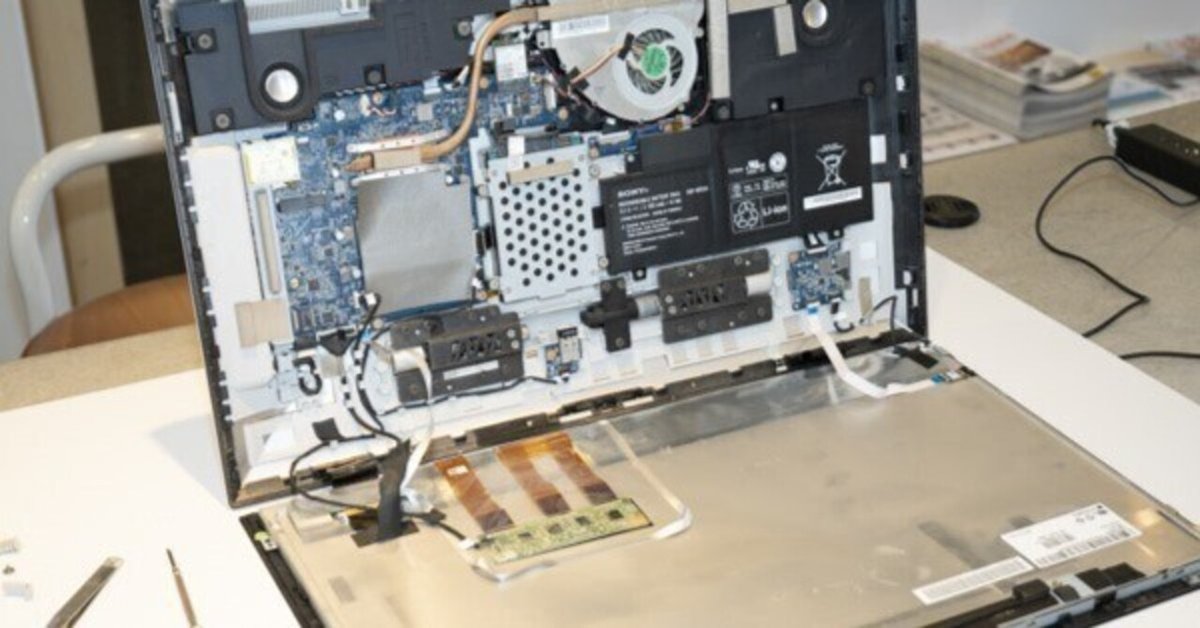 VAIO分解＞ソニー時代の、VAIO Tap21分解方法｜コールの店長 note
