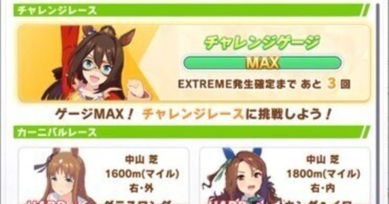 ウマ娘プリティーダービー レーシングカーニバル攻略と所感 九条水音 Note