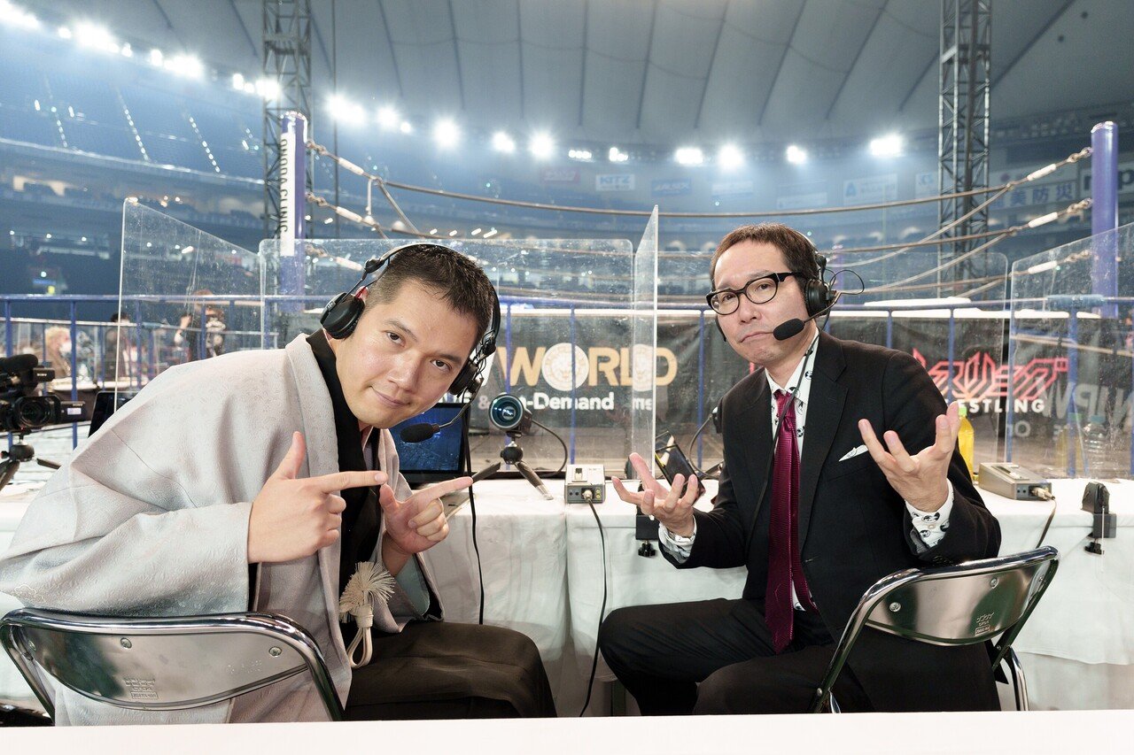 1 4東京ドーム大会の副音声を終えて感じた 副音声は 新日本イズム 連載 神田伯山の 真 日本プロレス 延長戦 22年1月号 Tv Bros テレビブロス Note