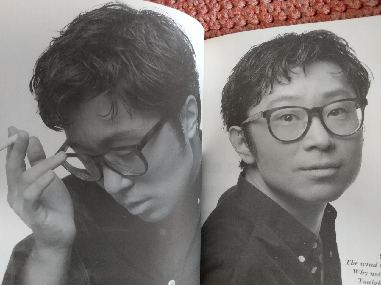 台所で一人、ニマニマしながら大江千里さんの写真集見てた。 「風呂