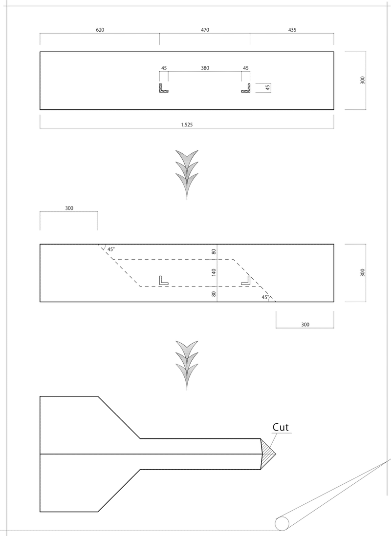 DIY サイドテーブル