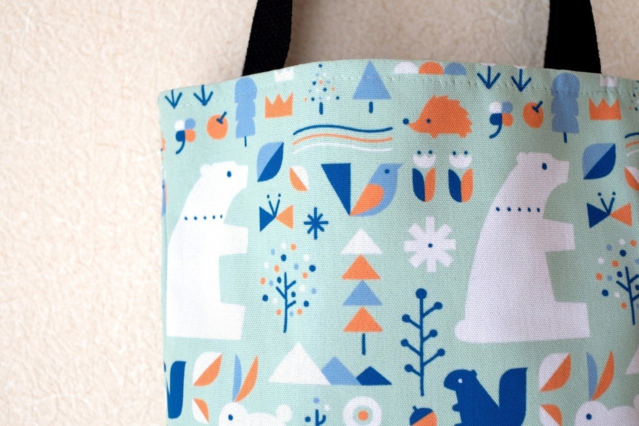 ソサエティシックス Society6 ブランド トートバッグ キャンバス デザイナー おしゃれ L：横45.7cm x 縦45.7cm 45×45 軽量 布 エコバッグ