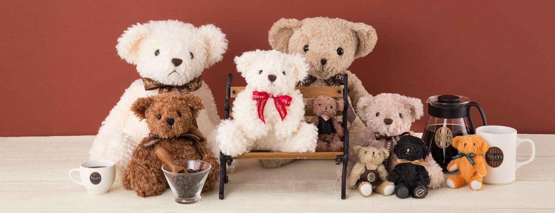 ぷ*ち様 タリーズ　ベアフル　3点セット　シークレット タリーズコーヒーのクマ「ベアフル」には『このクマのぬいぐるみと