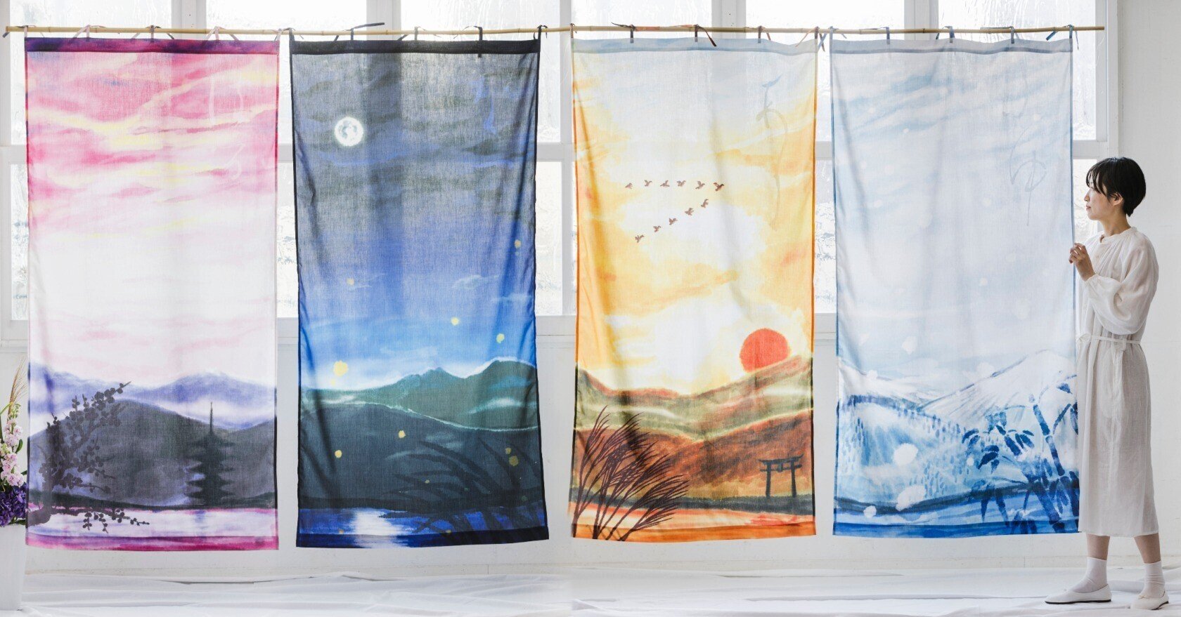 清少納言がつづった いとをかし な風景をおうちで楽しめる 枕草子 四季のカーテンクロス誕生秘話 和樂webコラボ企画 フェリシモミュージアム部 Note