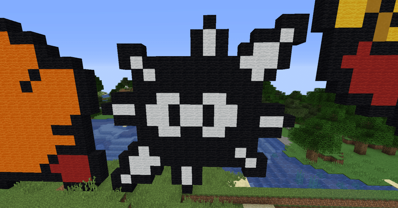 カービィのドット絵をマイクラで作る 1 ちょこみんと Note