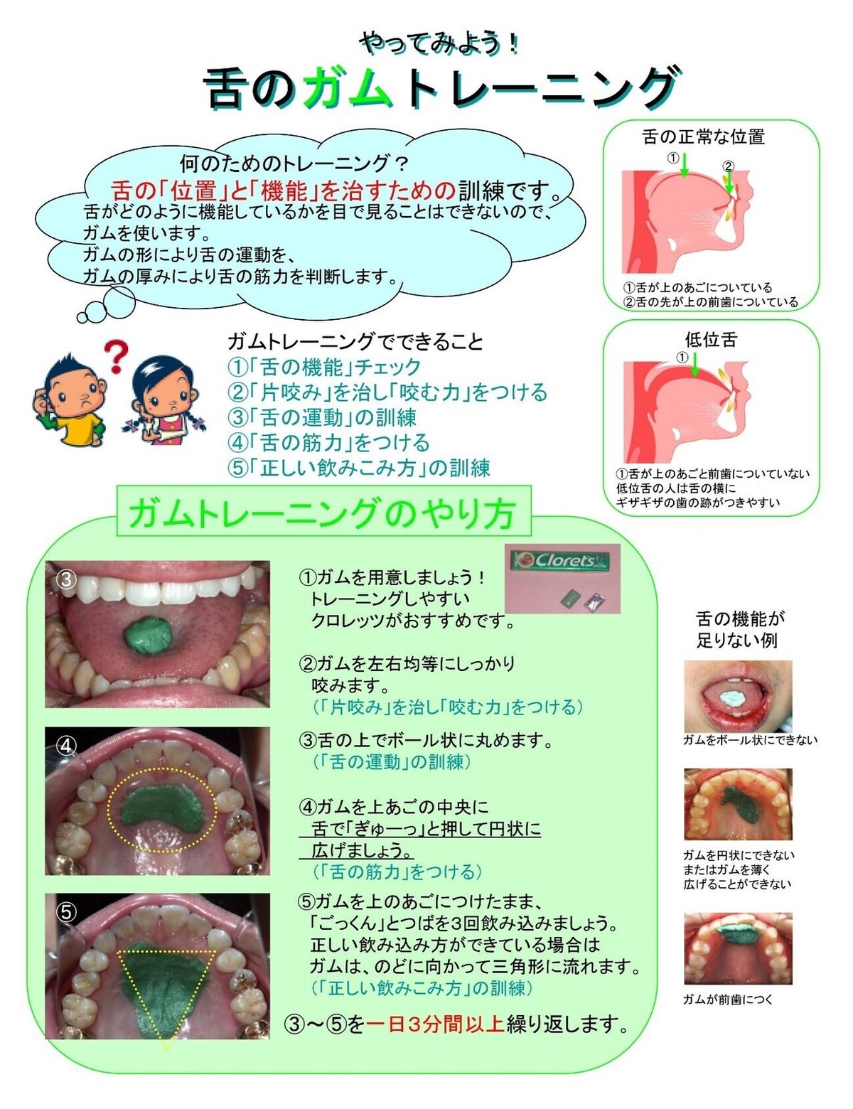 ガム噛みトレーニング