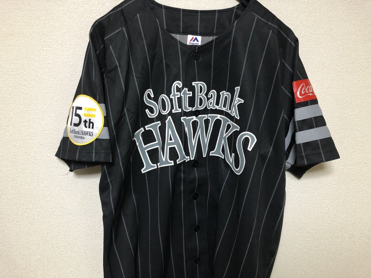 Mizuno ソフトバンクホークス　ユニフォーム　野球　プロモデル　黒　杉本 Mizuno ソフトバンクホークス ユニフォーム 野球 プロモデル 黒