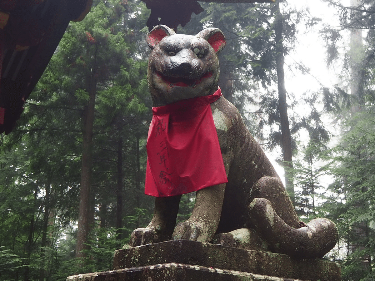 民間信仰　埼玉　秩父張子　三峯神社　山犬　狼　ニホンオオカミ　大口真神　民芸 民間信仰 埼玉 秩父張子 三峯神社 山犬 狼 阿吽のオオカミ 大口