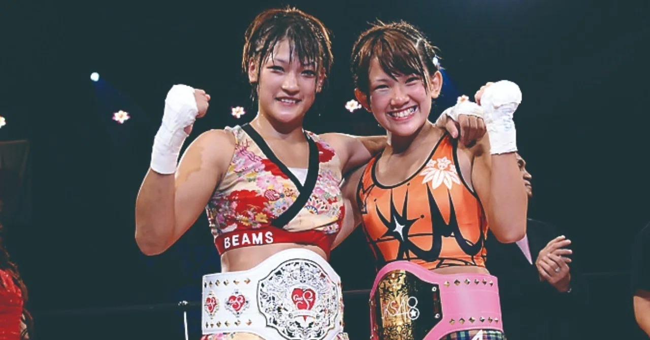 SHOOT BOXING】MIO「大会後、RENAちゃんと記念撮影。あれをしないと夏