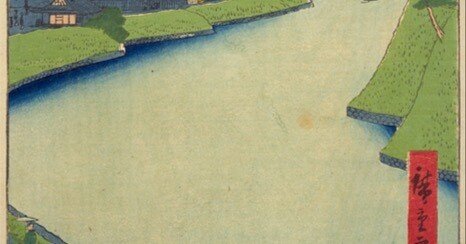 外桜田弁慶堀糀町」−井戸が名所担ってます！−『名所江戸百景』｜おう