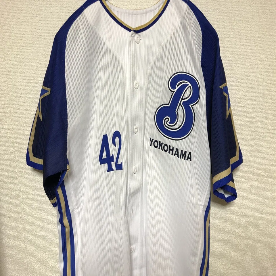 横浜ベイスターズ 松家選手 2008年 実使用 ユニフォーム 上下 横浜 