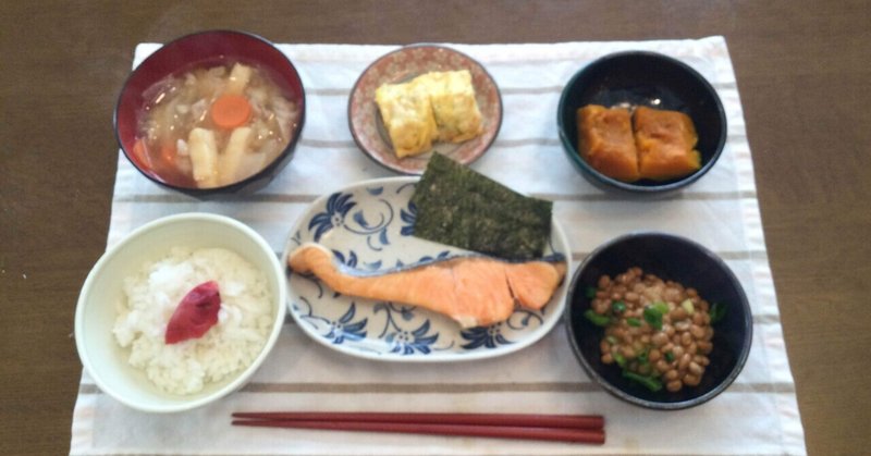 和食の朝食が多いです。