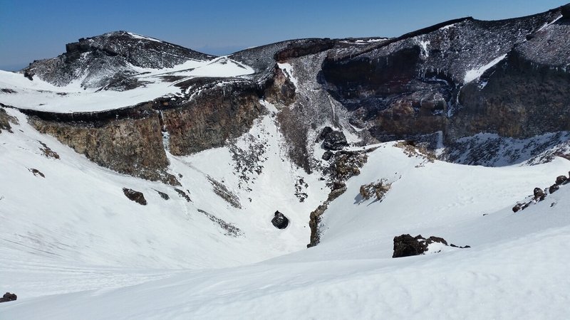 富士山のお鉢の中