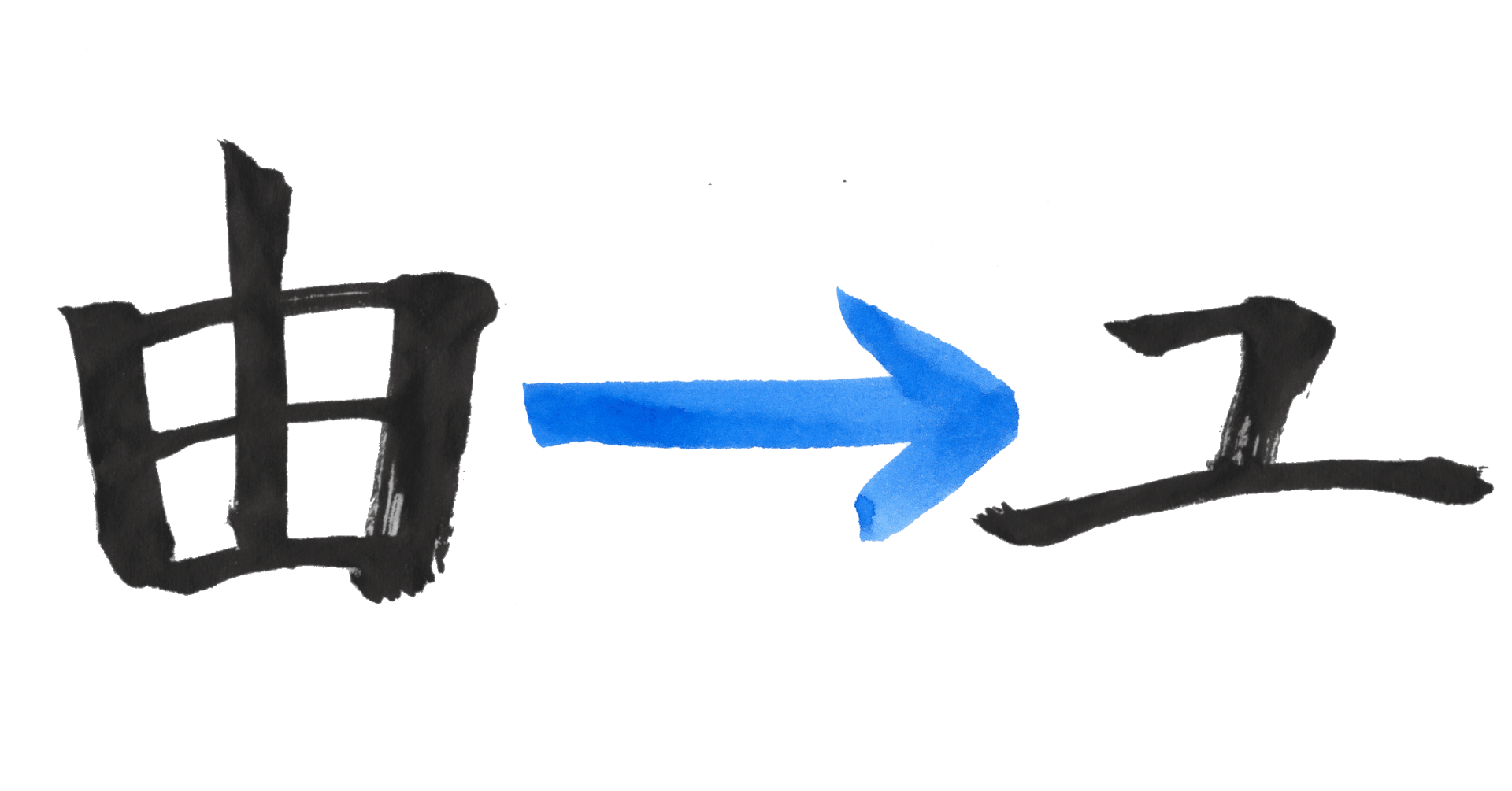 カタカナ の誕生 ユ 筆で書いてみました こどものための書き方教室 Note
