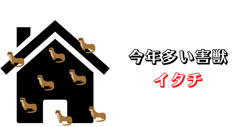 今年の流行り害獣