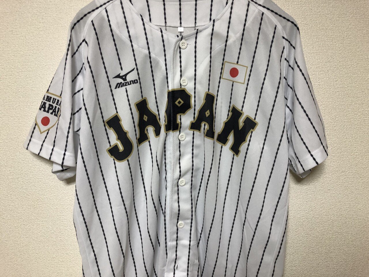 侍JAIPAN ストライプ ユニフォーム 2024年侍ジャパン選手名入りレプリカユニホーム（ビジター） 19