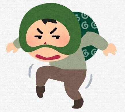 盗難される 窃盗する 気にし過ぎ な日本語 Note