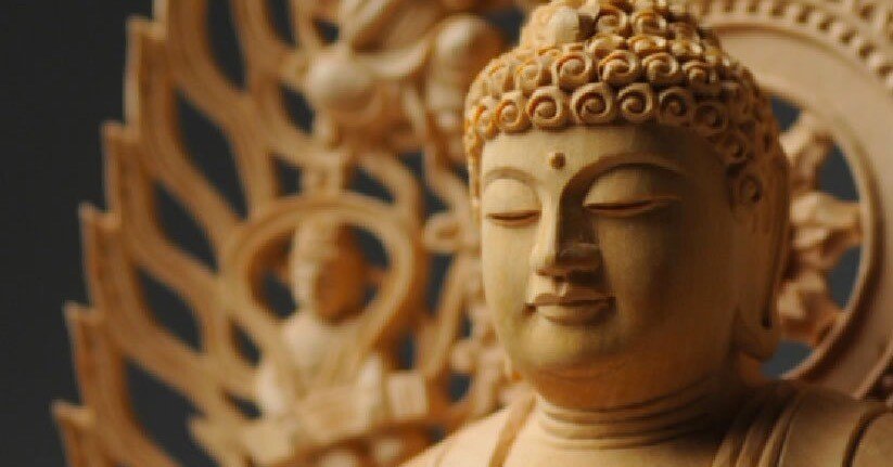 ビルマ期・釈迦修行期「悟り・仏陀瞑想姿」ビルマ様式・生前釈迦・悟り開眼・彩色木彫 ビルマ期・釈迦修行期「悟り・仏陀瞑想姿」ビルマ様式・生前釈迦・悟り