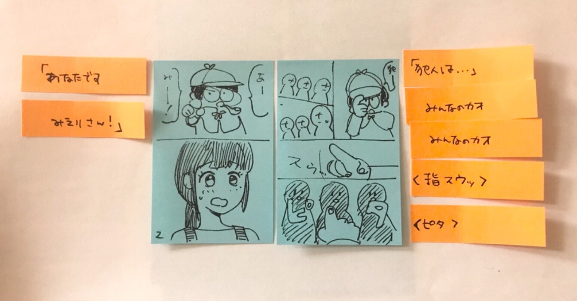 付箋でミニネームすると漫画捗るぞ 中村環 漫画描き Note 付箋でミニネームすると漫画捗るぞ 中村環 漫画描き Note