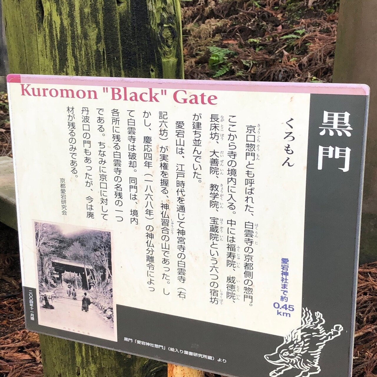 京都 愛宕山から明智越え 前編 山と歴史の道 0003 10zan Note