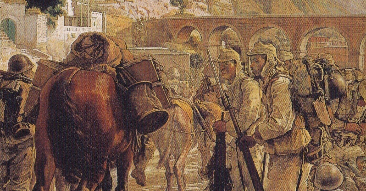 本日のみ値下げ。戦争記録画 油彩画 6号