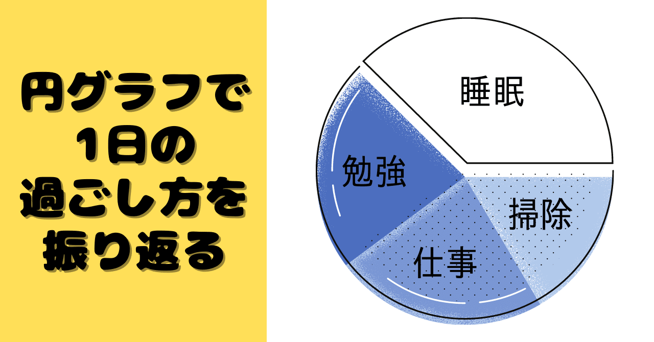 1日のスケジュールを円グラフで管理してみる Okayasu オカヤス Note