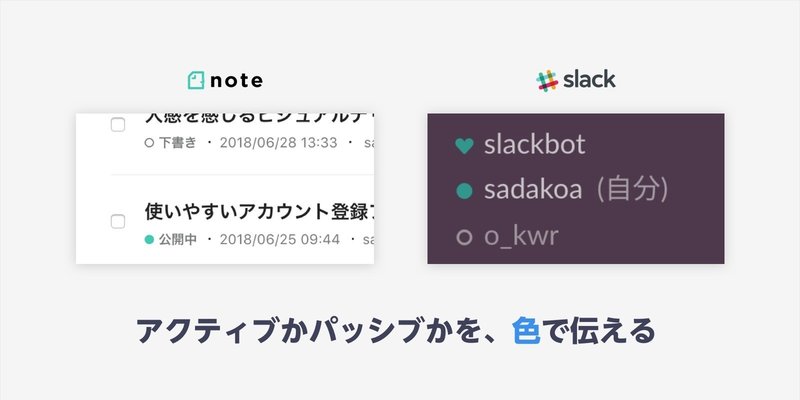 判別しやすいステータスのデザインを考える Mamoru Kijima Note