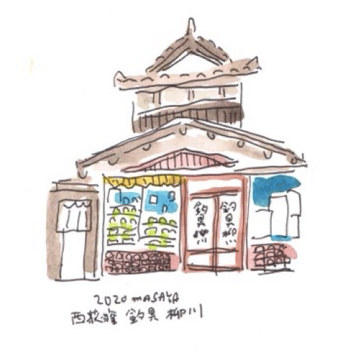 Web個展 こけし屋 西荻窪の本丸 展 目黒雅也 Masaya Meguro Illustration Note