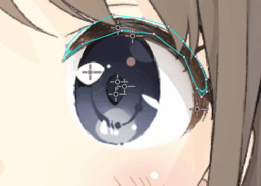 Spine キャラクターの目を細める 目パチ前後 の作り方 Br Note