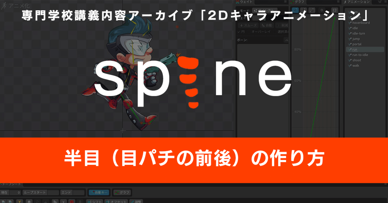 Spine キャラクターの目を細める 目パチ前後 の作り方 Br51 Note Spine キャラクターの目を細める 目パチ前後 の作り方 Br51 Note