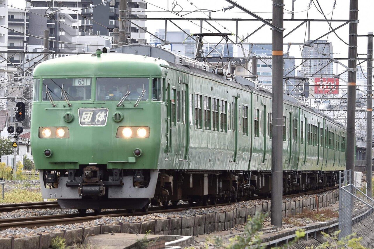 117系 集約臨 奈良方面 はんわ Note 117系 集約臨 奈良方面 はんわ Note