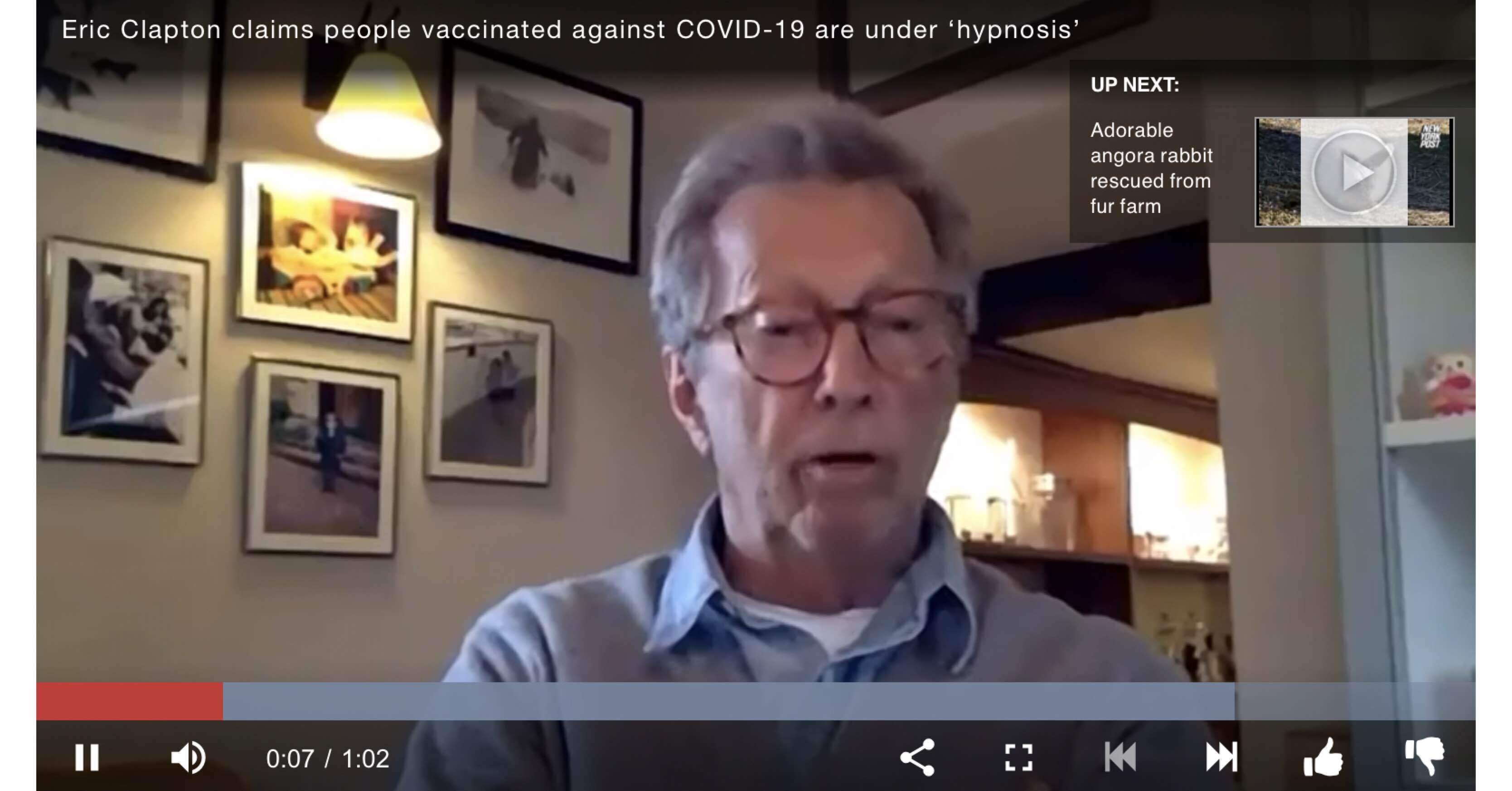 エリック クラプトン Covid 19の予防接種を受けた人は 催眠状態 であると主張 Spiderman6 Note