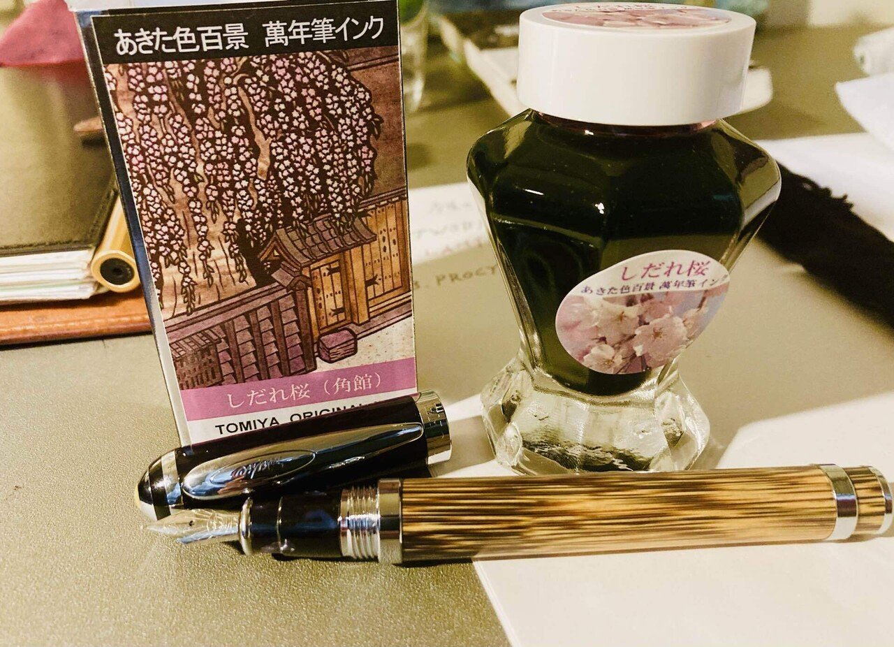 万年筆を買ってしまいました。（DUKE 天然金の竹製）中華万年筆を続け