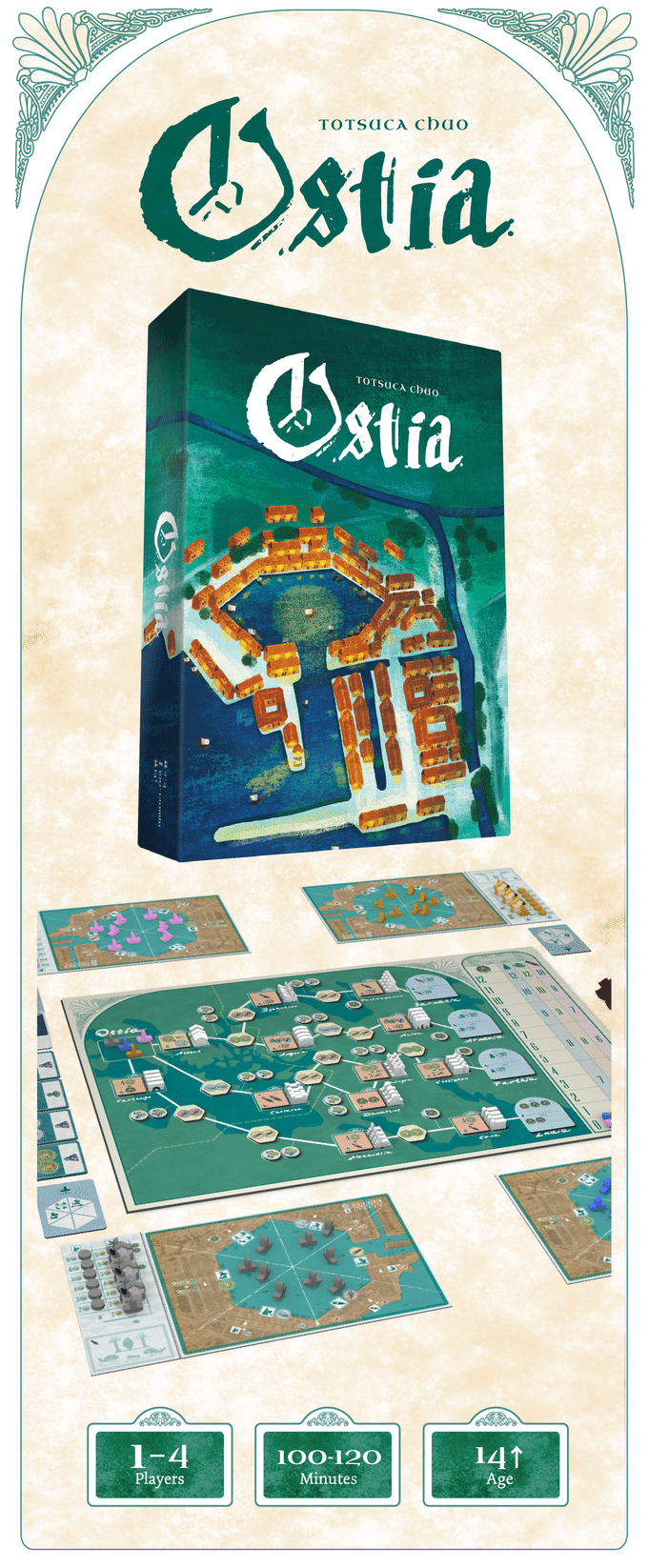 経典ブランド Ostia Complete Set ボードゲームキックスターター版