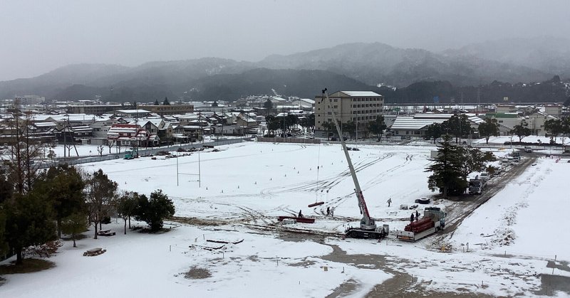 いよいよ建設着工に向け、準備工事が始まっています！