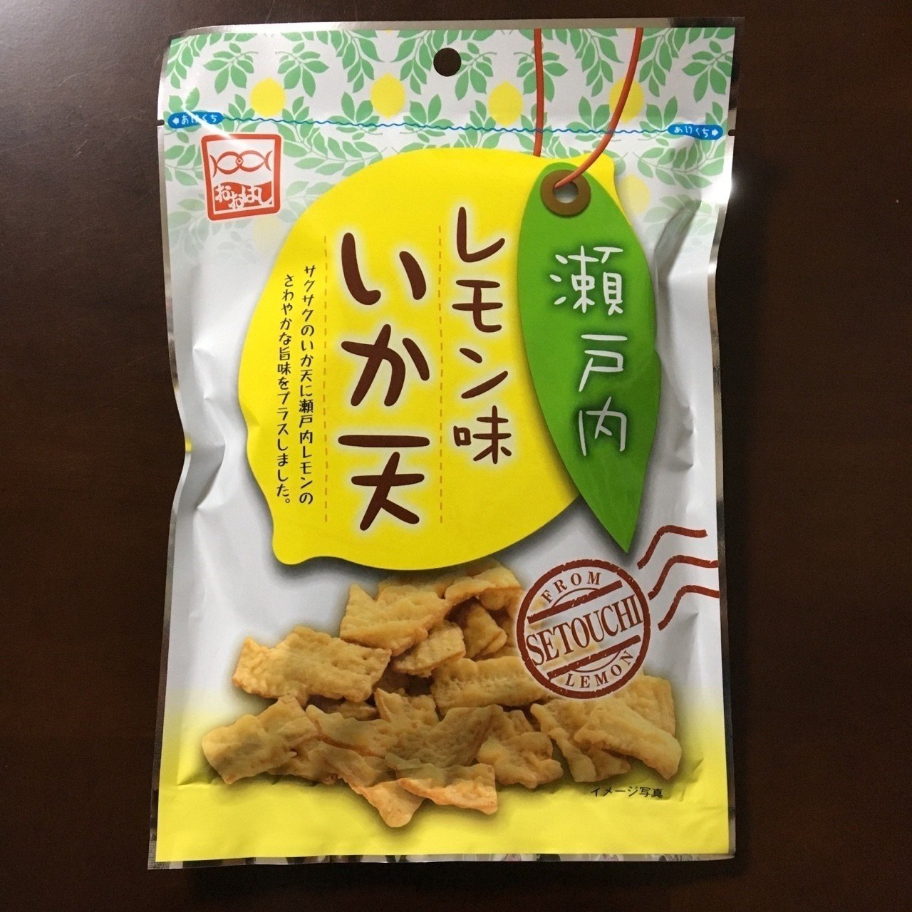 大橋珍味堂 瀬戸内レモン味いか天 Suna Note 大橋珍味堂 瀬戸内レモン味いか天 Suna Note