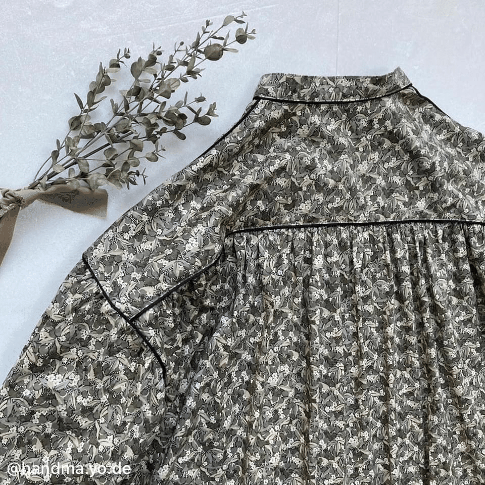 Hug o war リバティ チャイブ パイピングシャツ