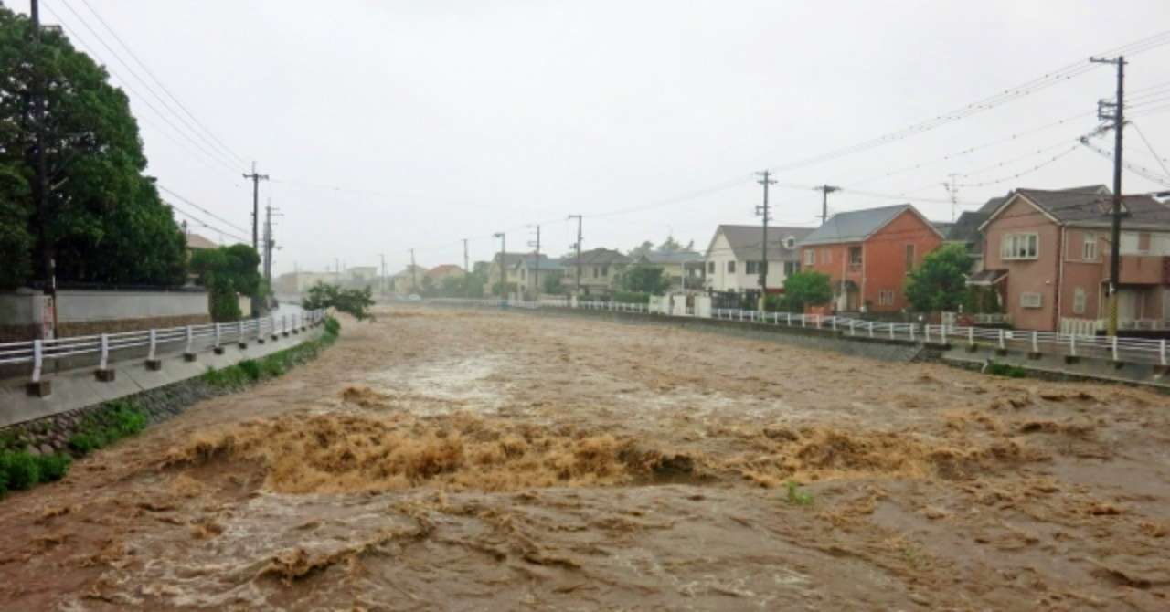 豪雨フリー画像2