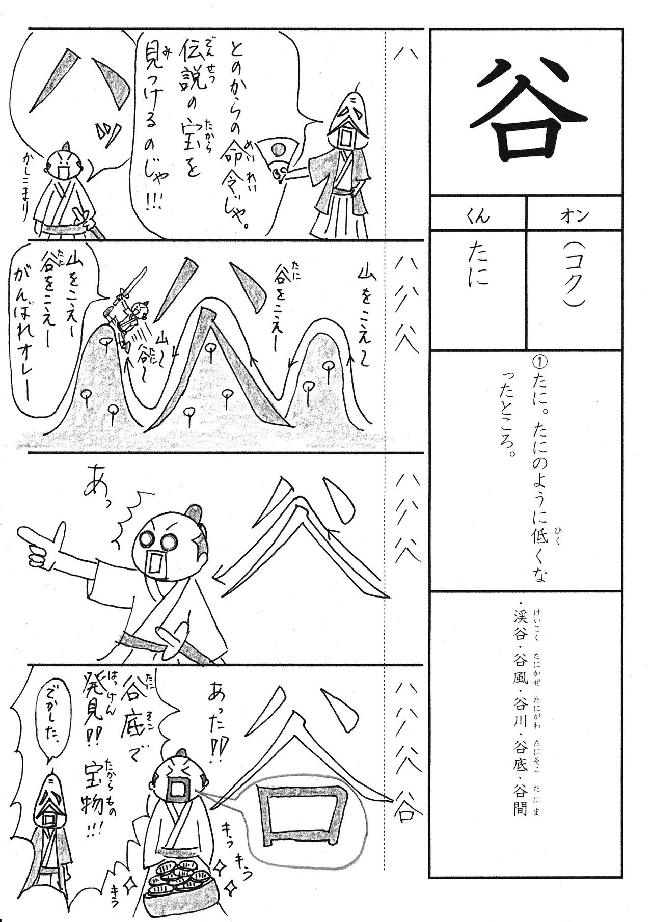 漢字が苦手な子に贈るマンガ 小2 谷 Sun Sunny D01 Note