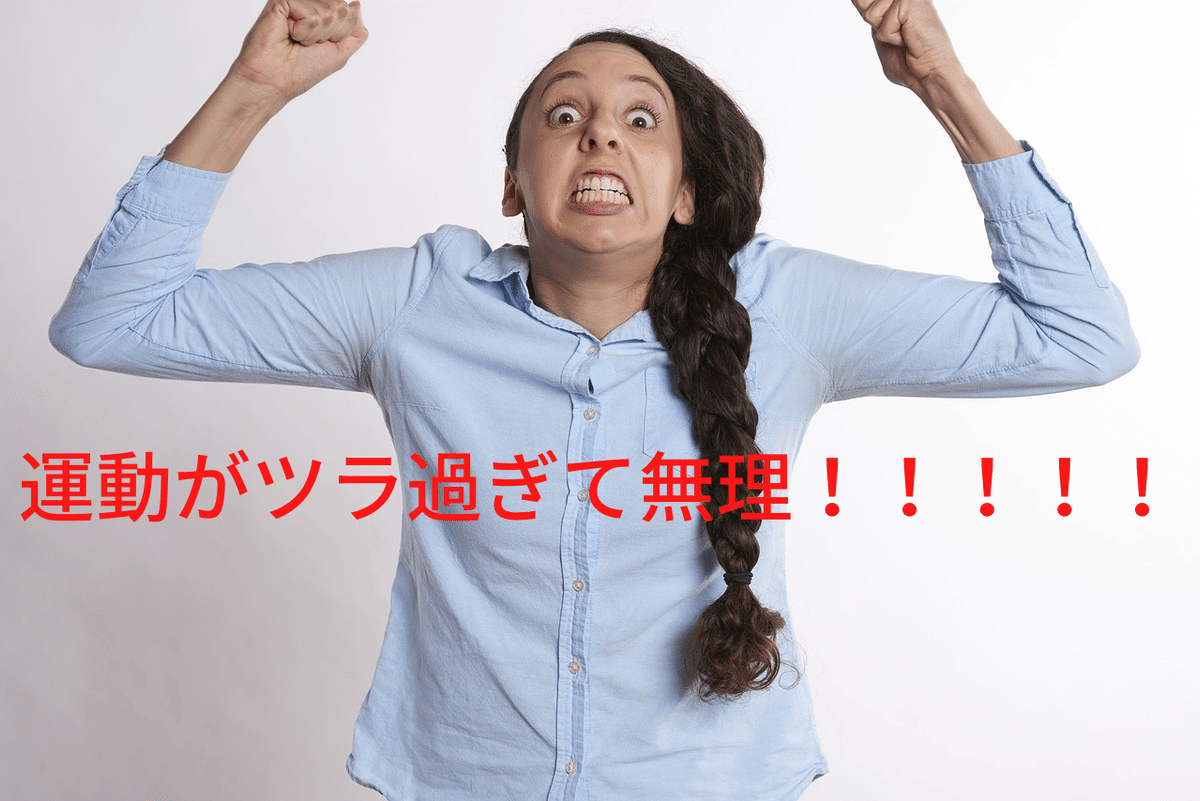 運動がツラ過ぎて無理！！！！！