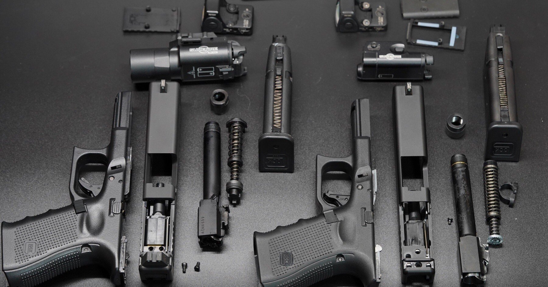 東京マルイGLOCK19 gen.4用mk27 mosスライド(NOVA)を装着して