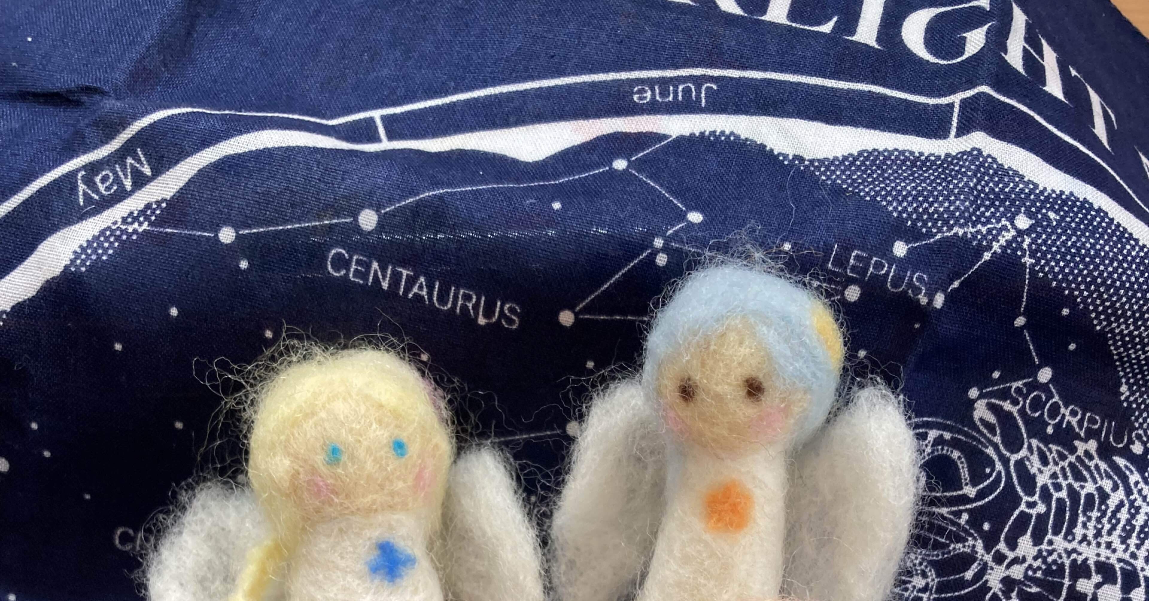 羊毛フェルトの「天使ちゃん」をつくりましょう♪｜ナリー☆