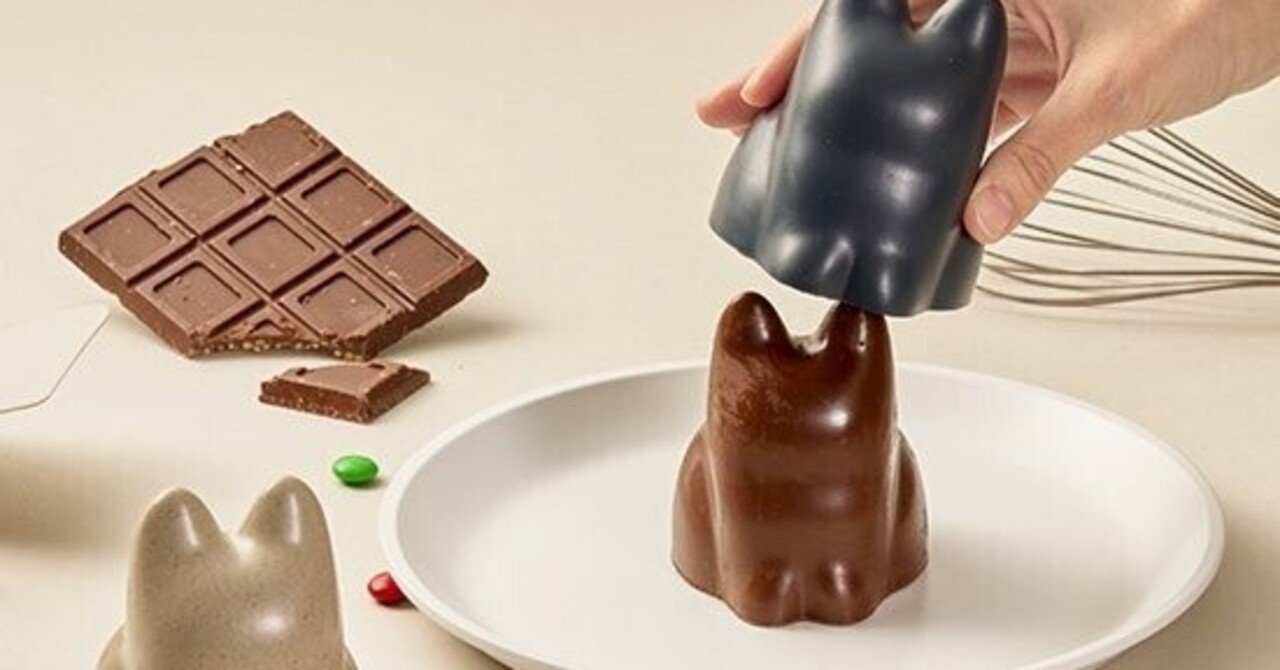 チョコレートやゼリーの型取りに 食卓を彩るかわいい子猫カップ Assiston Note