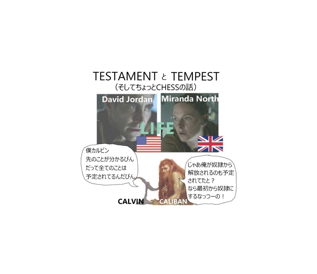 Testamentとtempest そしてちょっとchessの話 映画 Life 解説３ 深読み探偵 岡江 門 おかえもん Note