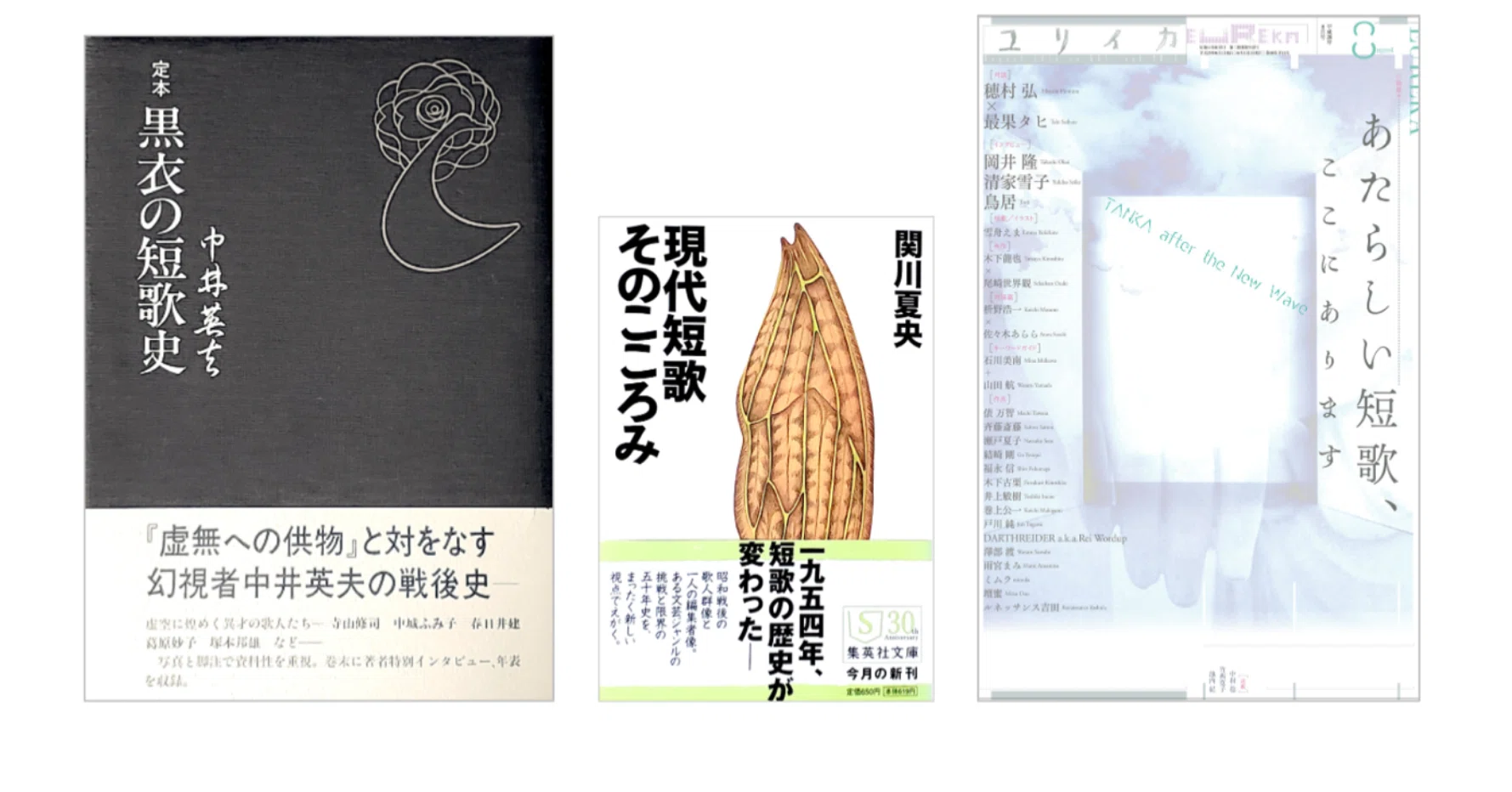 関川 夏央『現代短歌 そのこころみ』／中井 英夫『定本 黒衣の短歌史 